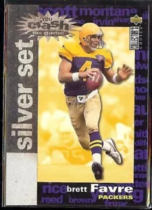 BRETT FAVRE 1995 UD CC Crash The Game Inserto Argento #C6. CONFEZIONI - Foto 1 di 1