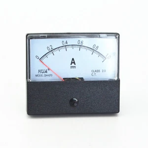 New DC 0-1A Analog Panel Meter Ammeter Gauge DH-670 - Imagen 1 de 4