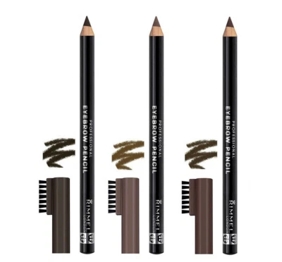 RIMMEL *Professional Eyebrow Pencil with Comb* Brow Liner & Brush ALL SHADES! - Image 1 of 4