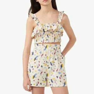 Free Assembly Girls Ruffle Bandeau and Shorts 2-Piece Set - Picture 1 of 8