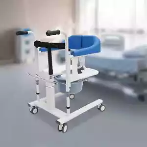 Silla elevadora hidráulica de pacientes silla de ruedas de transferencia para orinal transporte ligero - Imagen 1 de 15