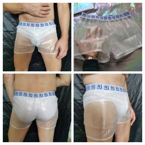 FOOTY SHORTS in ultradünner glänzend lichtdurchlässiger Nylongaze (alle Größen: XS bis 3XL) - Bild 1 von 15