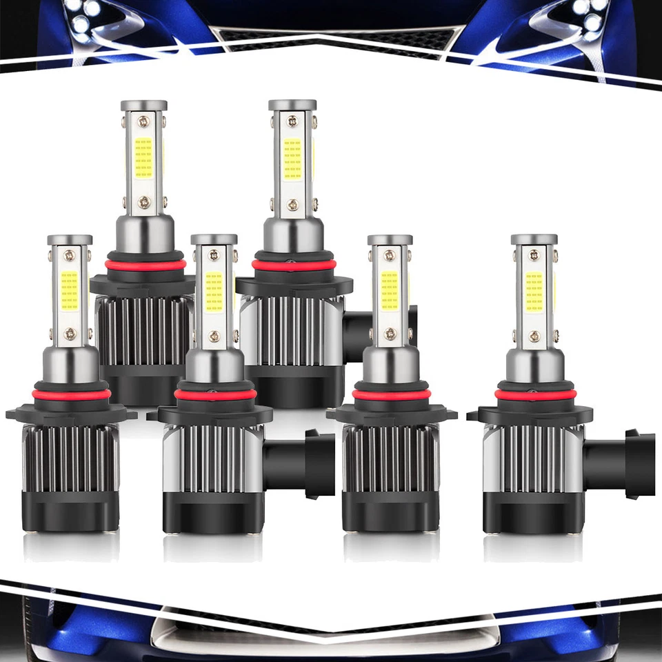 For Chrysler Concorde 1998-2004 3 Pairs 9006+2x 9005 Headlight Fog Light Bulbs - Image 1 of 4