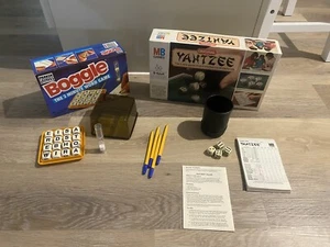 Yahtzee (Vintage Dice Game, 1976 MB Games) Boggle Word Game. Complete. - Picture 1 of 15