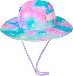 Kids Sun Hat for Toddler Girls Unicorn Bucket Hats UV Protection Summer Hat for - Picture 1 of 6