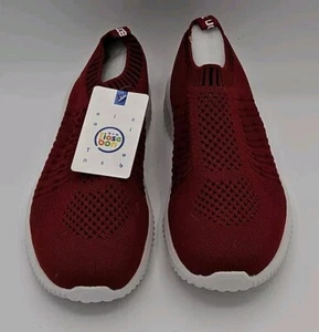 Tiosebon - 6701 - Women's Walking Slip-On Sock Shoes - Red - Size 39 / 8 - Picture 1 of 5