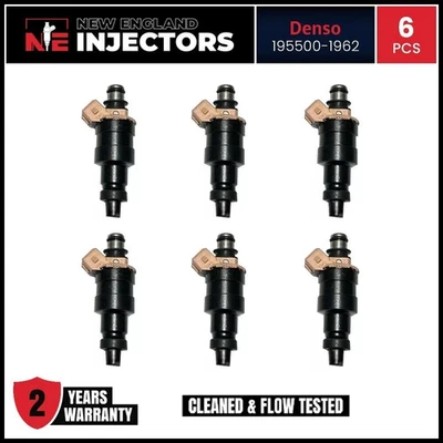 Juego de 6 inyectores de combustible Denso 195500-1960 OEM para Ford Taurus 1989-1995 3,0 L V6 Foto 1 de 4