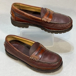 LL Bean Penny Loafer Schuh Herren 8,5 D Braun Leder Slipper Business Freizeit - Bild 1 von 10