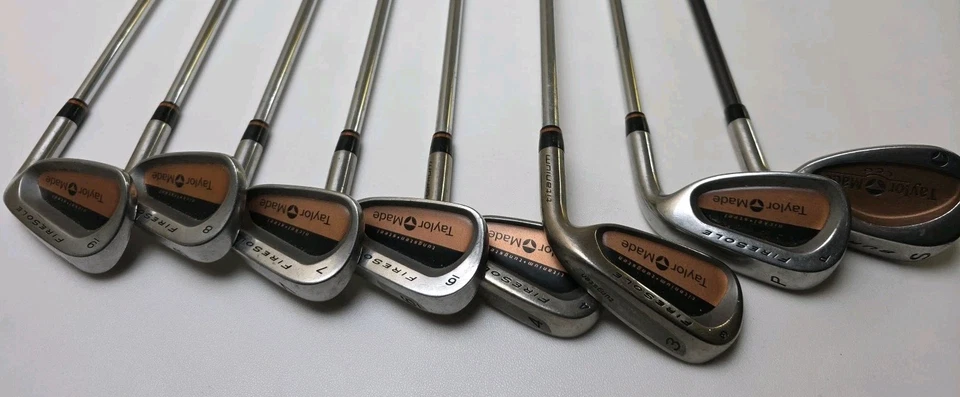 TaylorMade Firesole R-80 Steel Shaft Iron Set Right Handed 3-9, PW SW No 5 Iron - Image 1 of 4