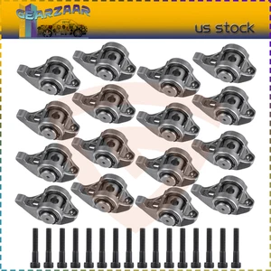 LS1 Rocker Arms With Trunion Kit Installed 4.8L 5.3L 5.7L 6.0L Rockers Trunnion - Picture 1 of 23