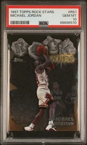 🔥 1997 TOPPS ROCK STARS MICHAEL JORDAN #RS1 GEM MINT PSA 10 🔥 - Picture 1 of 2