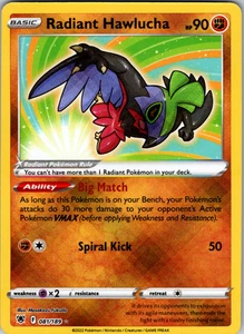 Radiant Hawlucha 081/189 SWSH10: Astral Radiance Radiant Rare - NM - Picture 1 of 2