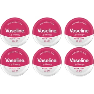Vaseline Lip Therapy Rosy Lips Petroleum Jelly, For Dry Lips - 6 X 20G - Picture 1 of 2