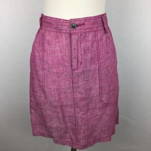 Horny Toad Pink Magenta Linen Mini Skirt size 6 - Picture 1 of 4