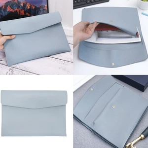 A4 PU Leather File Folder Paper Storage Bag Document Bag File Organiser - Picture 1 of 9