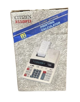 Vintage CITIZEN 310DPII / 355 DPII Printing Calculator NEW in BOX - Image 1 of 4