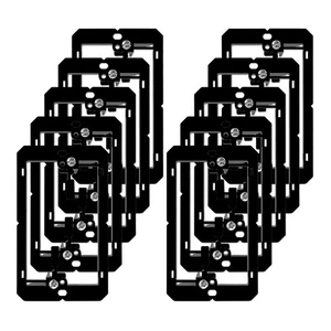 Low Voltage Box Single Gang Wall Plate 10 Pack, Flush Low Voltage Mounting1539 - Afbeelding 1 van 8