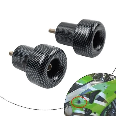 Carbon Look Frame Sliders For Kawasaki ZZR600 Ninja 636 ZX6 ZX6R ZX9 ZX9R ZX12 Foto 1 de 4