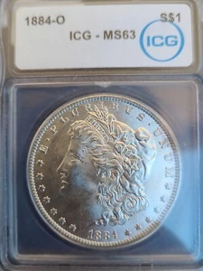 1884O ICG MS63 morgan silver dollar! - Picture 1 of 9