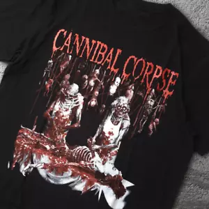Camiseta negra de algodón Butchered at Birth Cannibal Corpse S-5XL JK547 - Imagen 1 de 3
