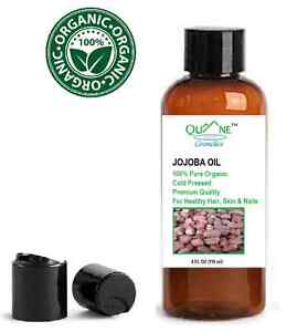 Quane Cosmetics Jojoba Oil Organic Unrefined & Cold Pressed 4 oz DISC TOP CAP