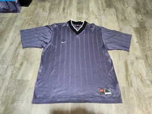 Nike Soccer Jersey Shirt Men XL Purple Cycling Vintage Made in USA Black Label - Picture 1 of 16