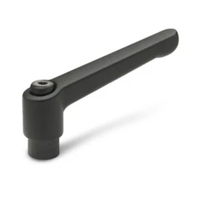 verstellbarer Klemmhebel mit Innengewinde M6, Hebel 63mm, schwarz - Bild 1 von 2