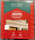 Holiday Living Christmas 300 Count Lights Icicle clear 20 Feet Total Length