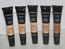 LOT OF 3 JORDANA Complete Cover 2-in-1 Concealer & Foundation-Pick Any Shade