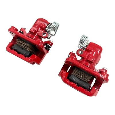 Pinzas de freno traseras rojas izquierda y derecha con pastillas para Ford Mustang SVT Cobra 1994-1998 Foto 1 de 4