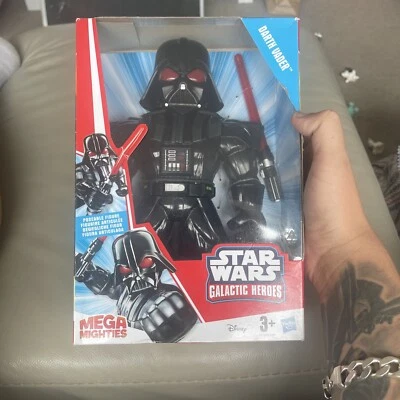 Figura de acción posable Darth Vader Star Wars Mega Mighties 10 pulgadas Disney Hasbro Foto 1 de 4