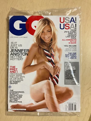 january 2009 GQ magazine Jennifer Aniston sexy cover Getting Hotter sealed - Image 1 of 4