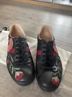 Gucci Black Ace Leather Low Trainers 