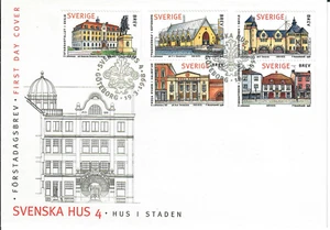 Sweden - FDC - 19 Mar 1998 - Svenka Hus 4 Hus I Staden - #31 - Picture 1 of 2