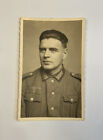 WWII German Heer Wehrmacht Soldier • Studio Portrait Photo Postcard • 1944 / WW2