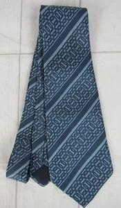 Carnavale De Paris Men's Dark and Light Blue Tie - Picture 1 of 2