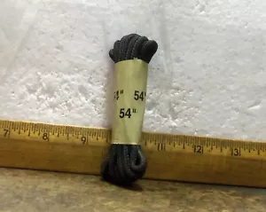 1 Stück - 54" Schwarz Nylon Stiefel Schnürsenkel - Bild 1 von 4