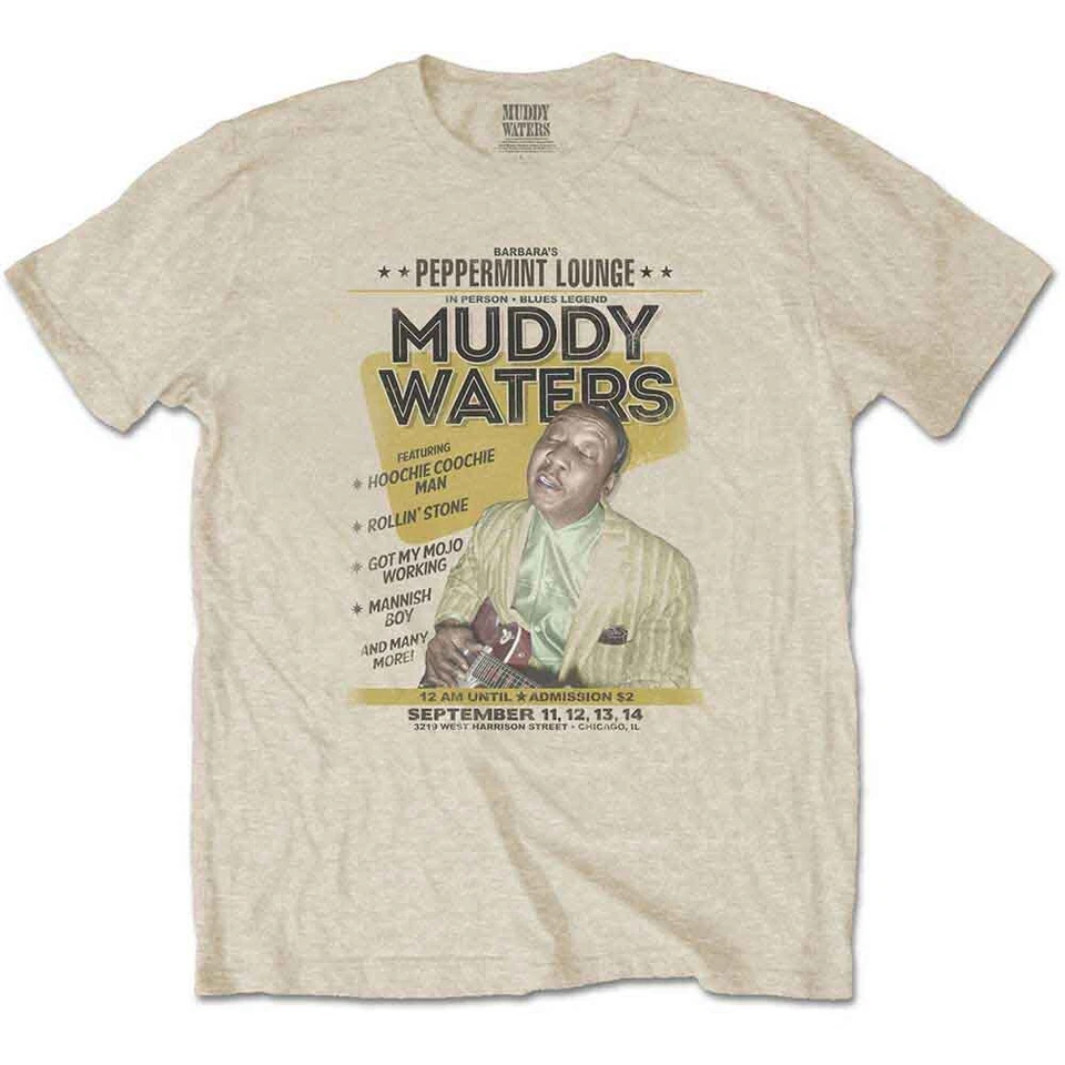 Camiseta Muddy Waters Peppermint Lounge Neutra Nueva Foto 1 de 1