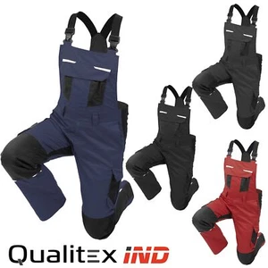 Qualitex iND Latzhose Arbeitshose Stretch Flex Workwear Herren Damen Premium - Bild 1 von 14
