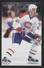 2000/01 Montreal Canadiens BRIAN SAVAGE Team Issued Hockey Postcard