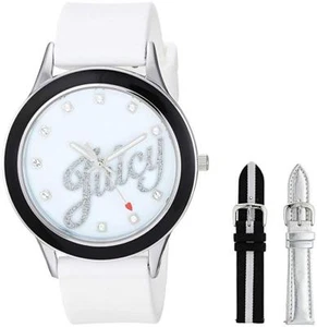 Juicy Couture Women's Swarovski Crystal Accented Watch Interchangeable Strap Set - Picture 1 of 6