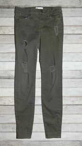 RSQ Light Army Green Jeans Size 14 Ibiza Skinny Ripped Distressed  - Picture 1 of 10