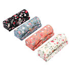  4 Pcs Lipstick Case with Mirror for Purse Flower Holder Make up Travel Gift Box