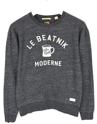 Sudadera SCOTCH & SODA Para Hombre PEQUEÑA Pullover Cuello Redondo Estampado Gris Foto 1 de 4