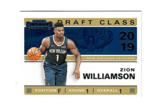 ZION WILLIAMSON 2019-20 CONTENDERS " DRAFT CLASS " ROOKIE RC #1 $20.00 PELICANS