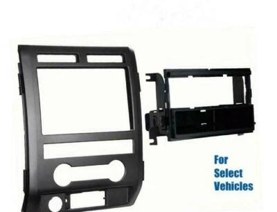 Kit de acabamento de painel de rádio estéreo veicular single din para Ford F150 F-150 2009-2010 selecionado - Imagem 1 de 2