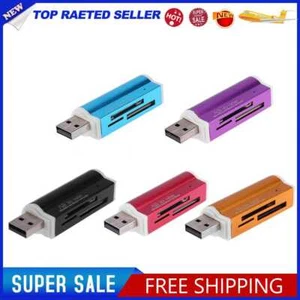 USB2.0 4 in 1 Multi Memory Card Reader for SD/SDHC/Mini SD/MMC/TF Card/MS - Picture 1 of 11