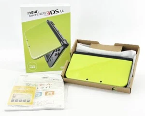 New Nintendo 3DS LL Lime Black Console Japan Edition - Picture 1 of 4