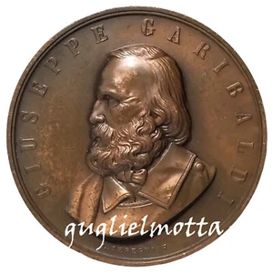 GIUSEPPE GARIBALDI 1982 MEDAGLIA CENTENARIO DELLA MORTE EROE DEI DUE MONDI - Picture 1 of 2