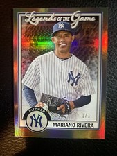 Mariano Rivera 2023 Topps Series 2 Legends Of The Game Insert 1/1 PLATINUM 